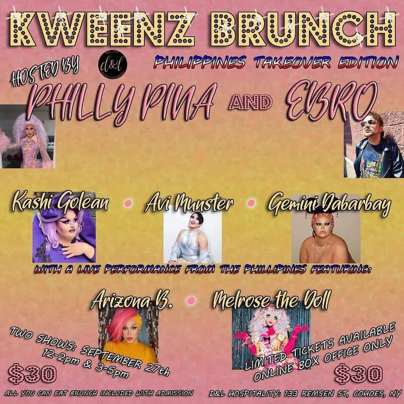 Kweenz Brunch — Philippines Takeover flyer