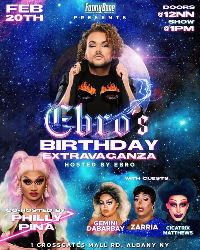 Ebro's Birthday Extravaganza flyer