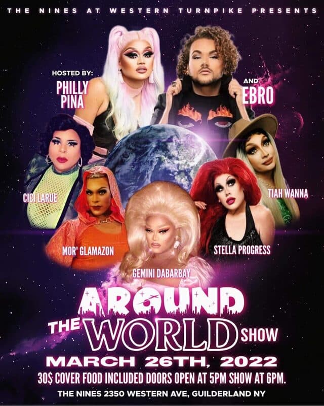 Around The World Show flyer