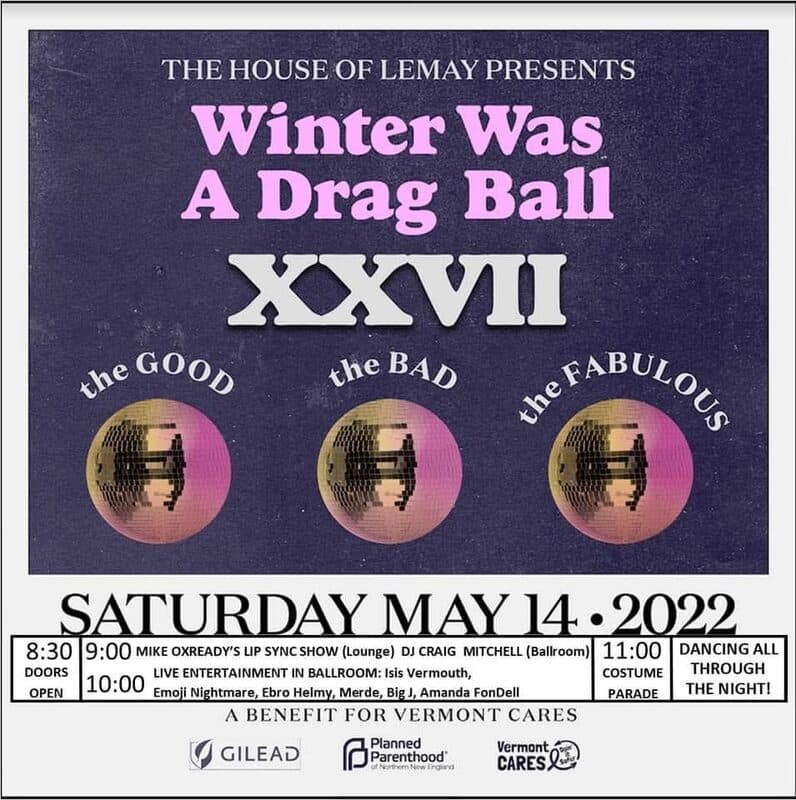 Winter Was A Drag Ball XXVII flyer